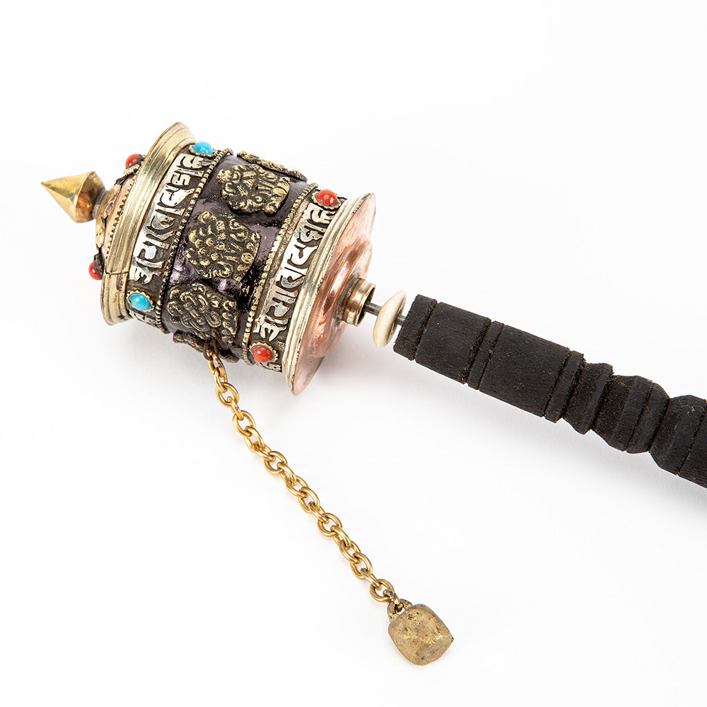 Handheld Prayer Wheel with 8 Auspicious Symbols、mySite、topwebapps