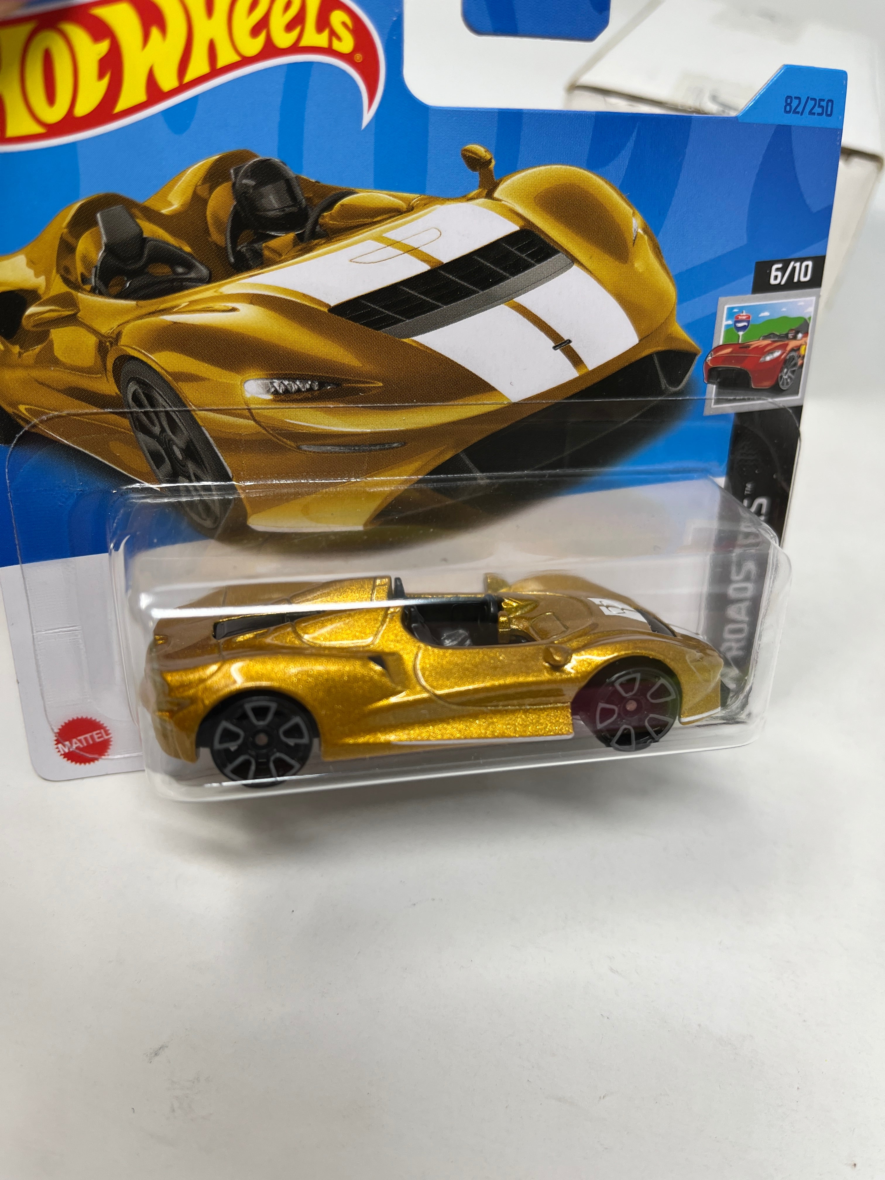McLaren ELVA #82 * Gold * 2022 Hot Wheels Short Card、mySite、hgirdovlk