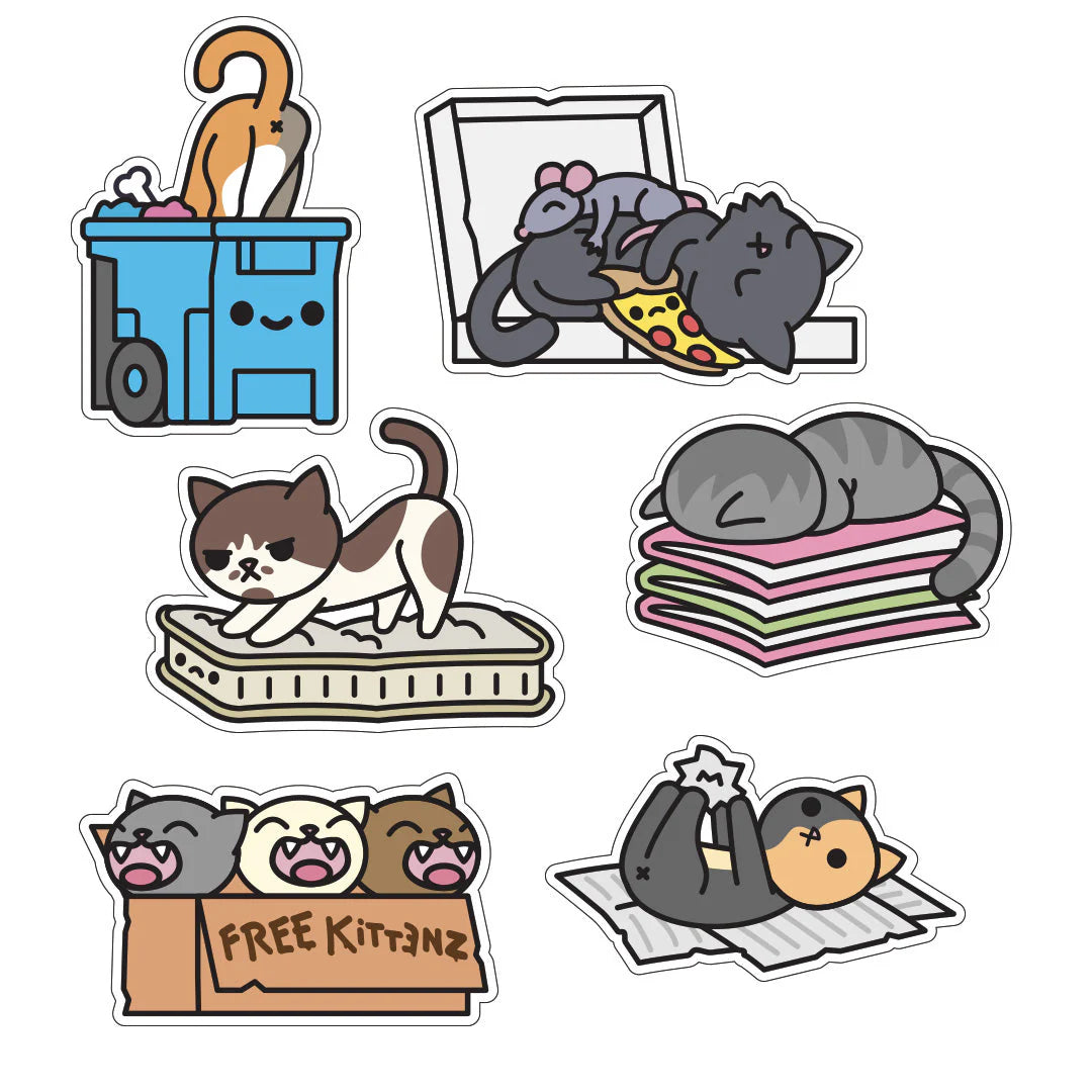  Trash Kitties Sticker Pack - Series 3、mySite、greenlandpopulation