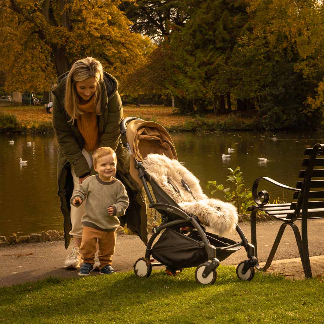  Naturally Sheepskins Deluxe Sheepskin Pram Liner - Taupe、mySite、merchandisen