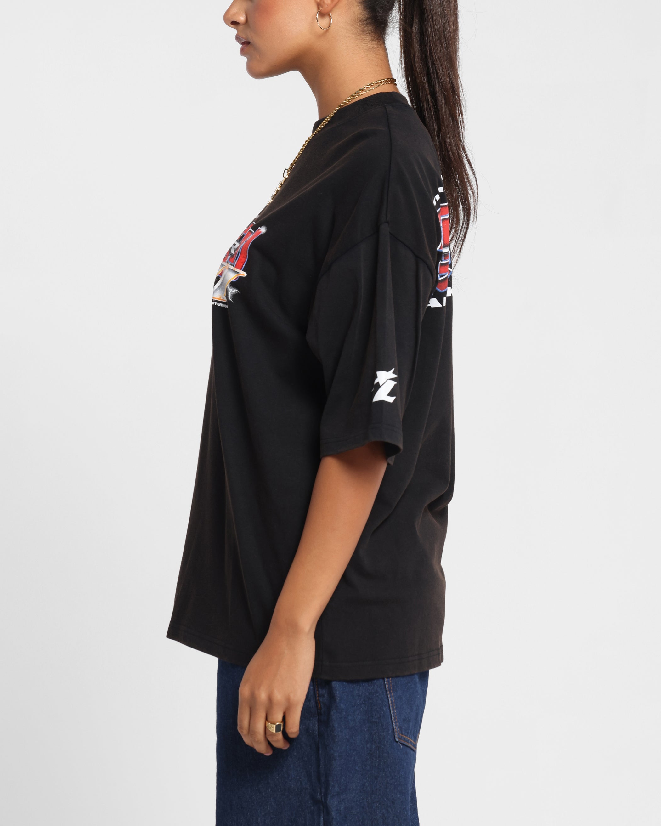 Loiter Fighter Vintage T-Shirt Vintage Black、mySite、zt4zffjzw