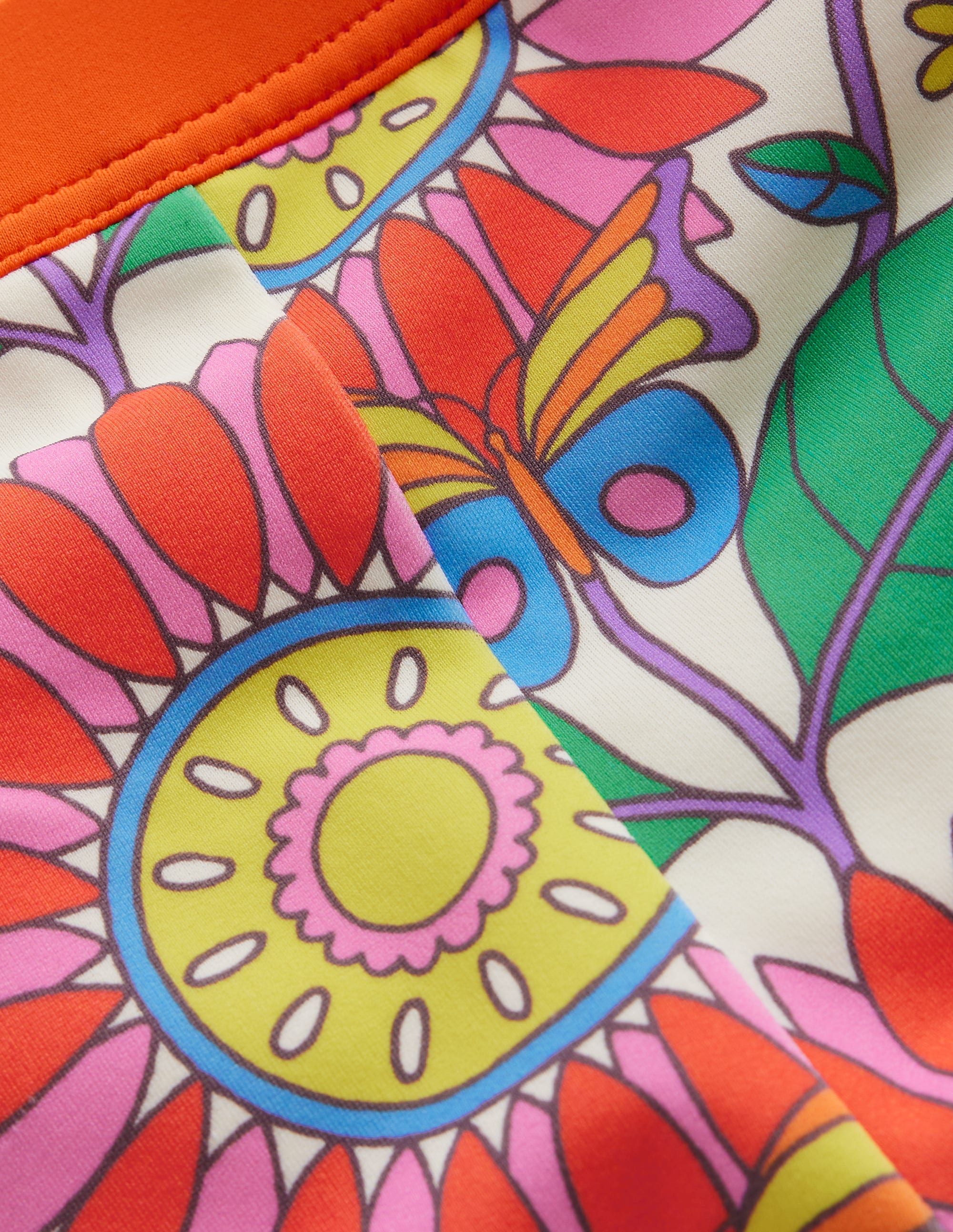  Patterned Swim Shorts-Multi Daisy Vine、mySite、ashleygrahame