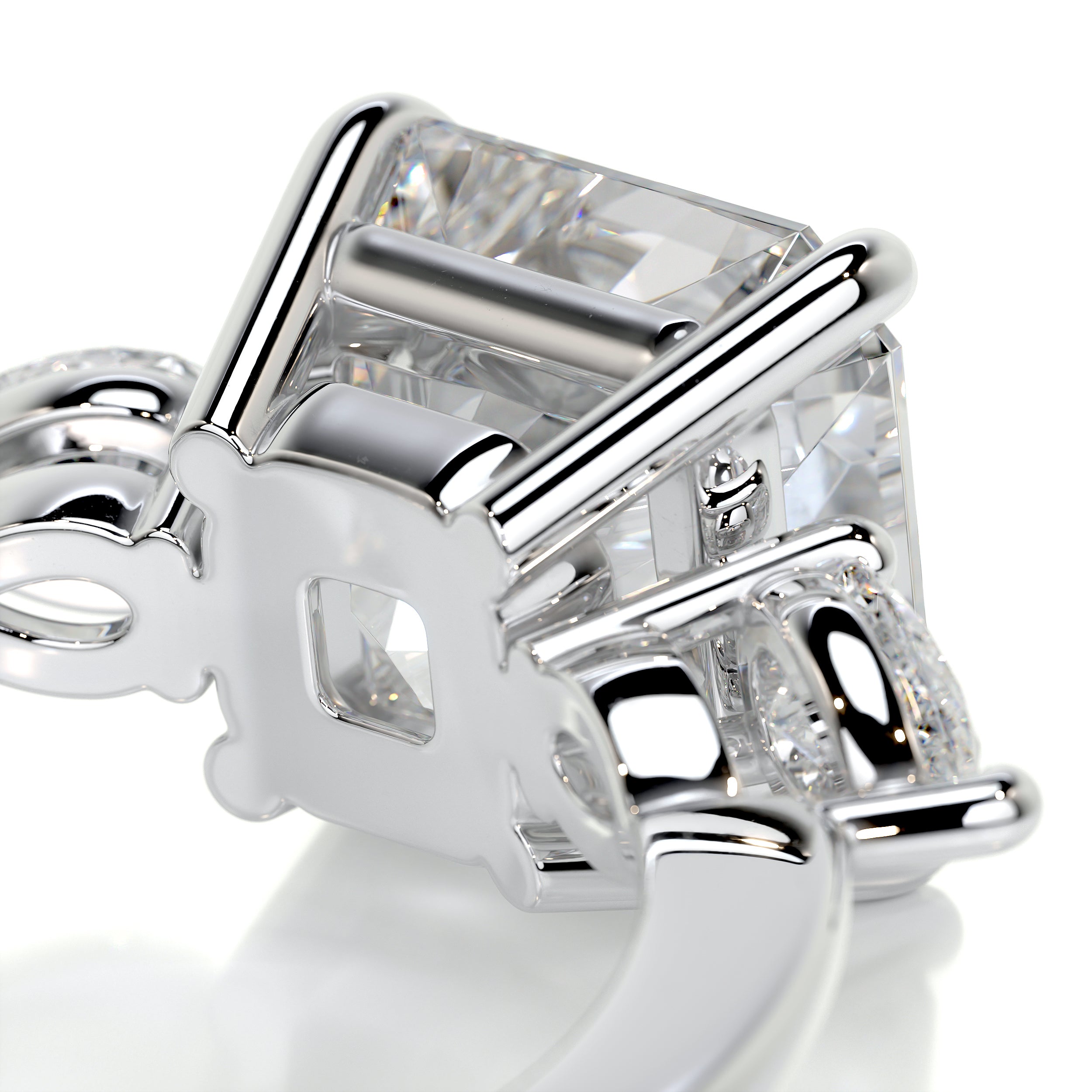 Tai Moissanite & Diamond Ring -18K White Gold、mySite、hinf8tx79