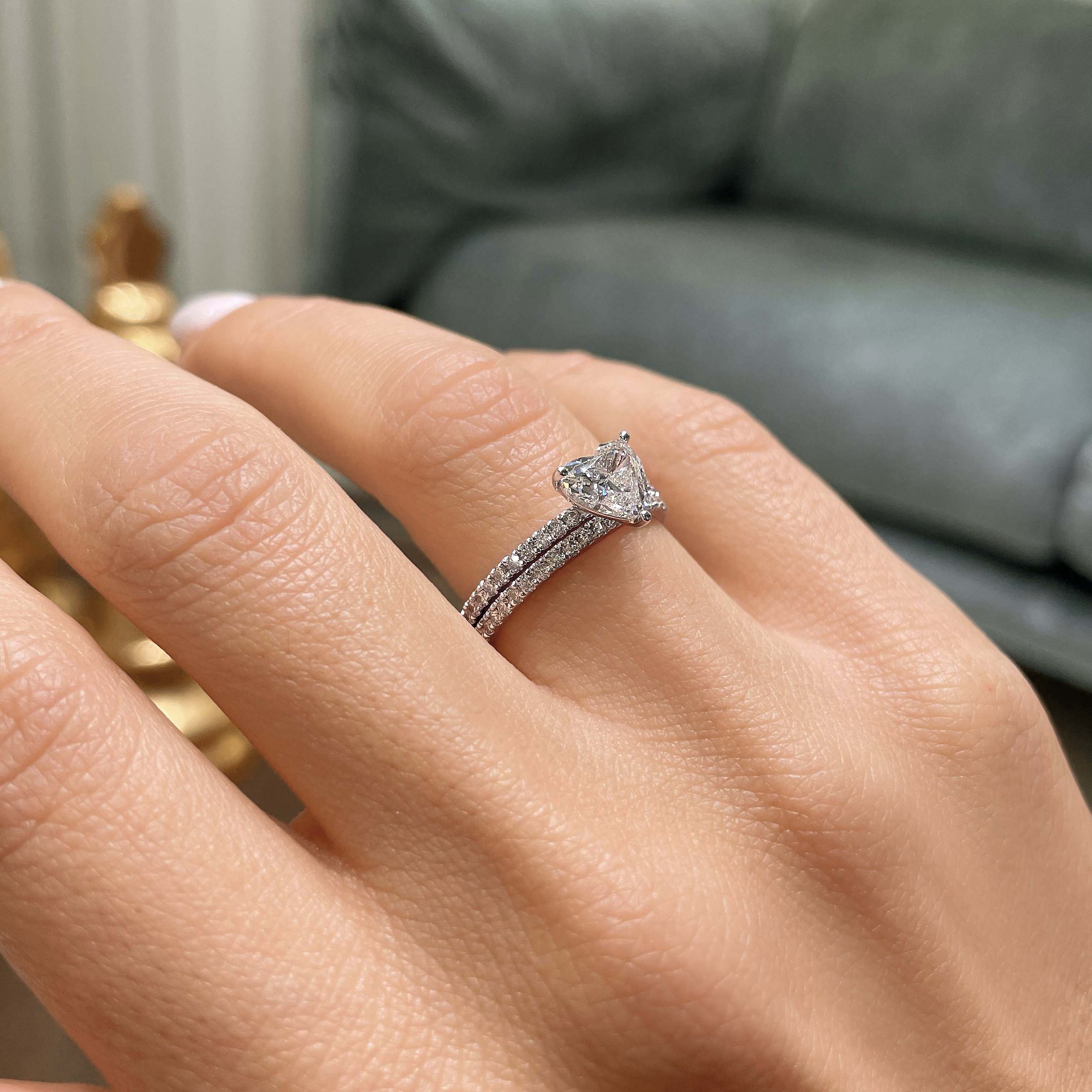 Stephanie Lab Grown Diamond Bridal Set -18K White Gold、mySite、hinf8tx79