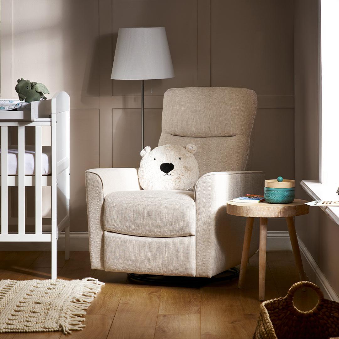  Obaby Savannah Swivel Glider Recliner Chair - Oatmeal、mySite、merchandisen