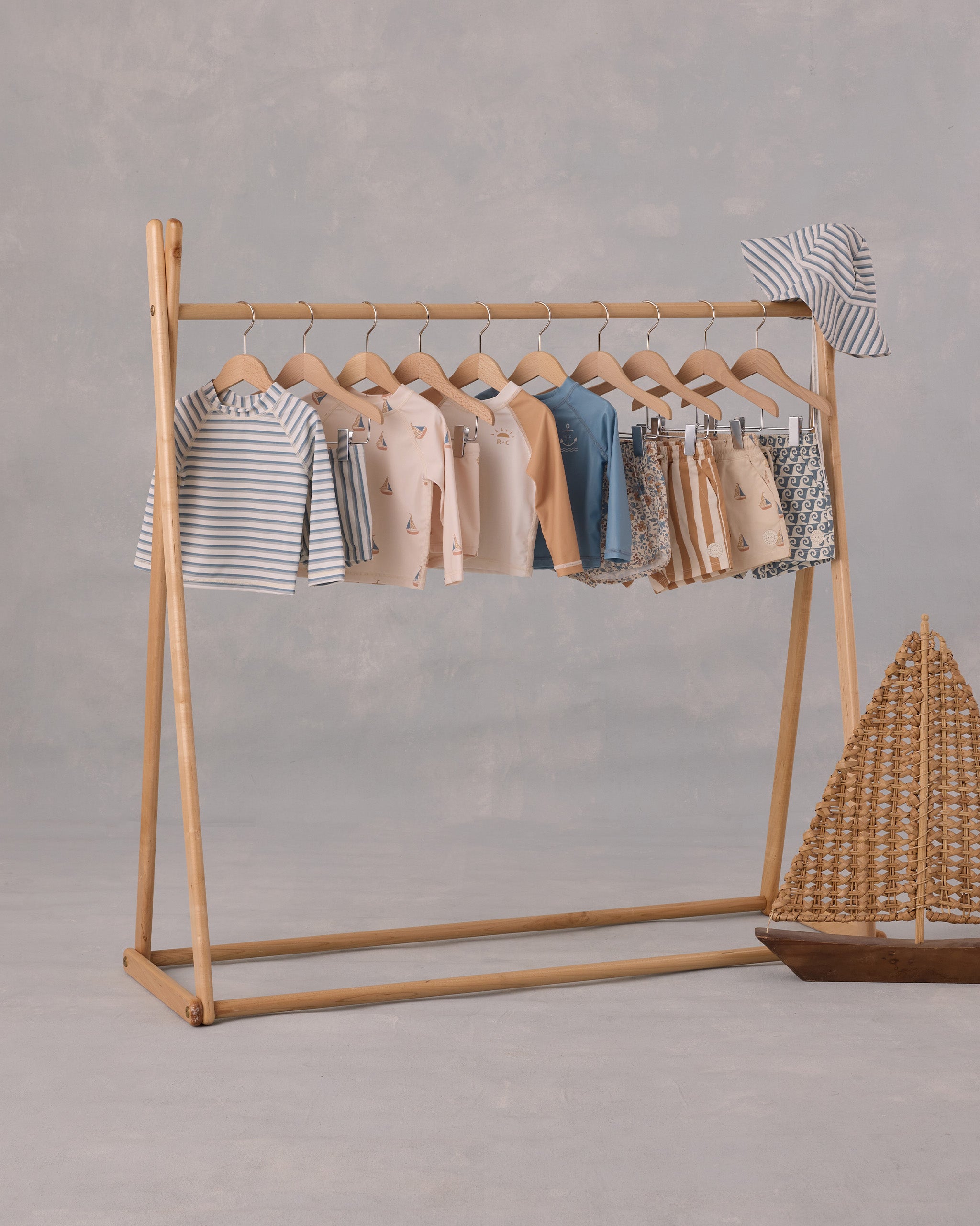  Floppy Swim Hat || Seafoam Stripe、mySite、layawaytickets