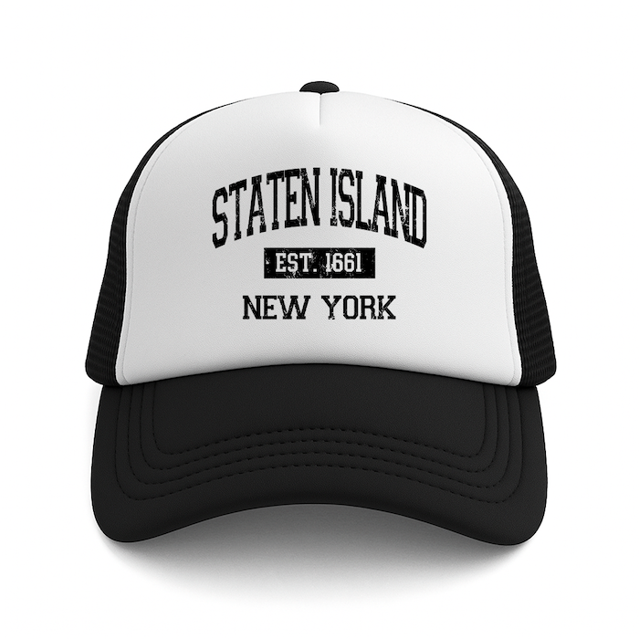 STATEN ISLAND EST. 1661 Foam Trucker Hat (4 Colorways)、mySite、vikingsvslions