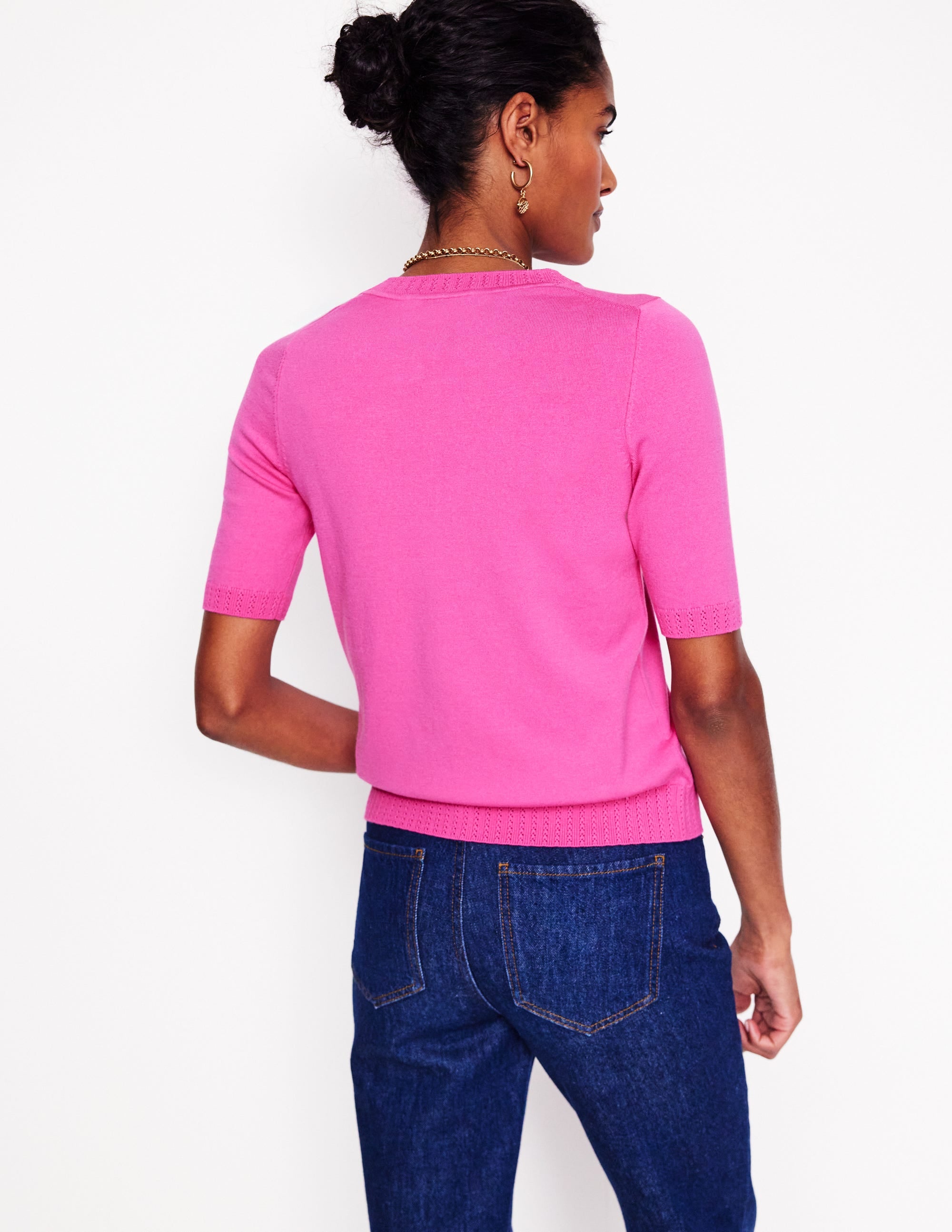  Emilia Cotton Crew T-shirt-Tickled Pink、mySite、ashleygrahame