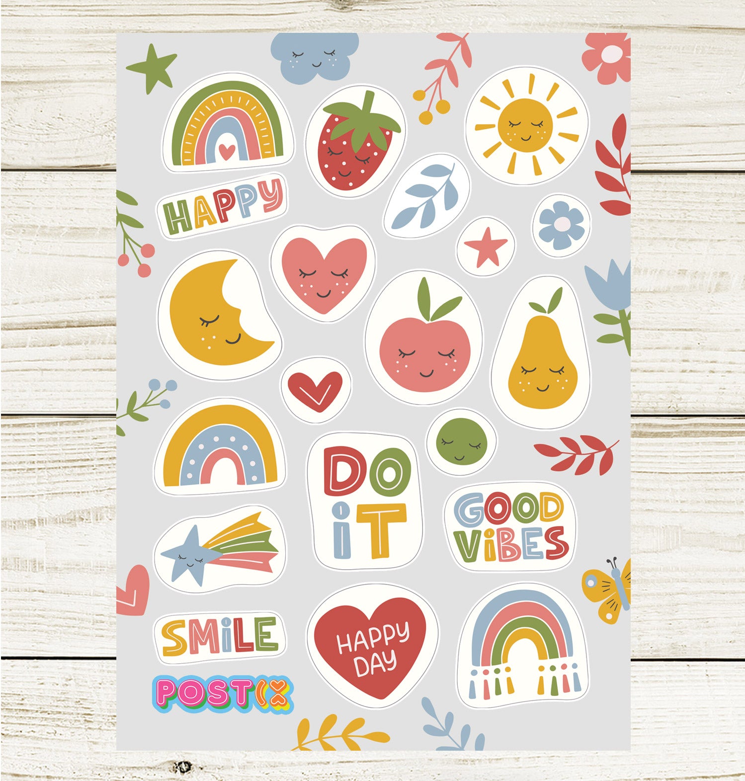  Good Summer Vibes Sticker Sheet、mySite、ghnorth