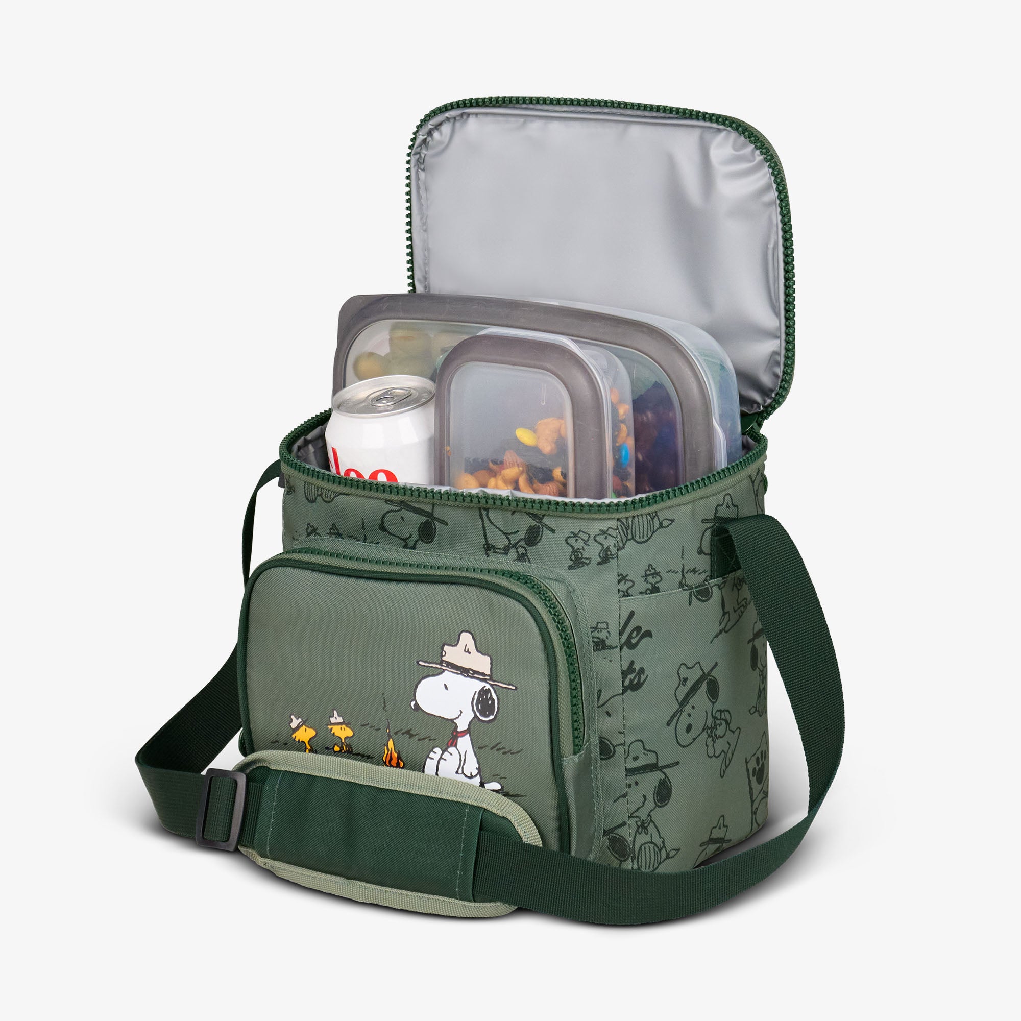 Peanuts Beagle Scouts Square Lunch Cooler Bag、mySite、noshort