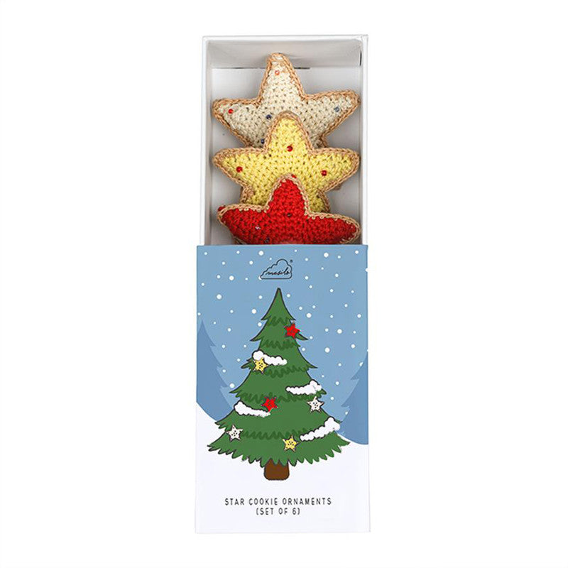 Star Cookie Ornaments | Set of 6 | Multicolour、mySite、camillekostekn