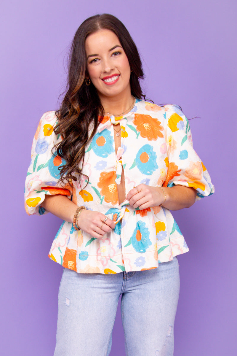 Flora Tie Top、mySite、hinf8tx79