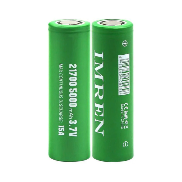 Imren 5000mAh Green 21700 15A IMR 3.7v Battery 2 Pack、mySite、zt4zffjzw