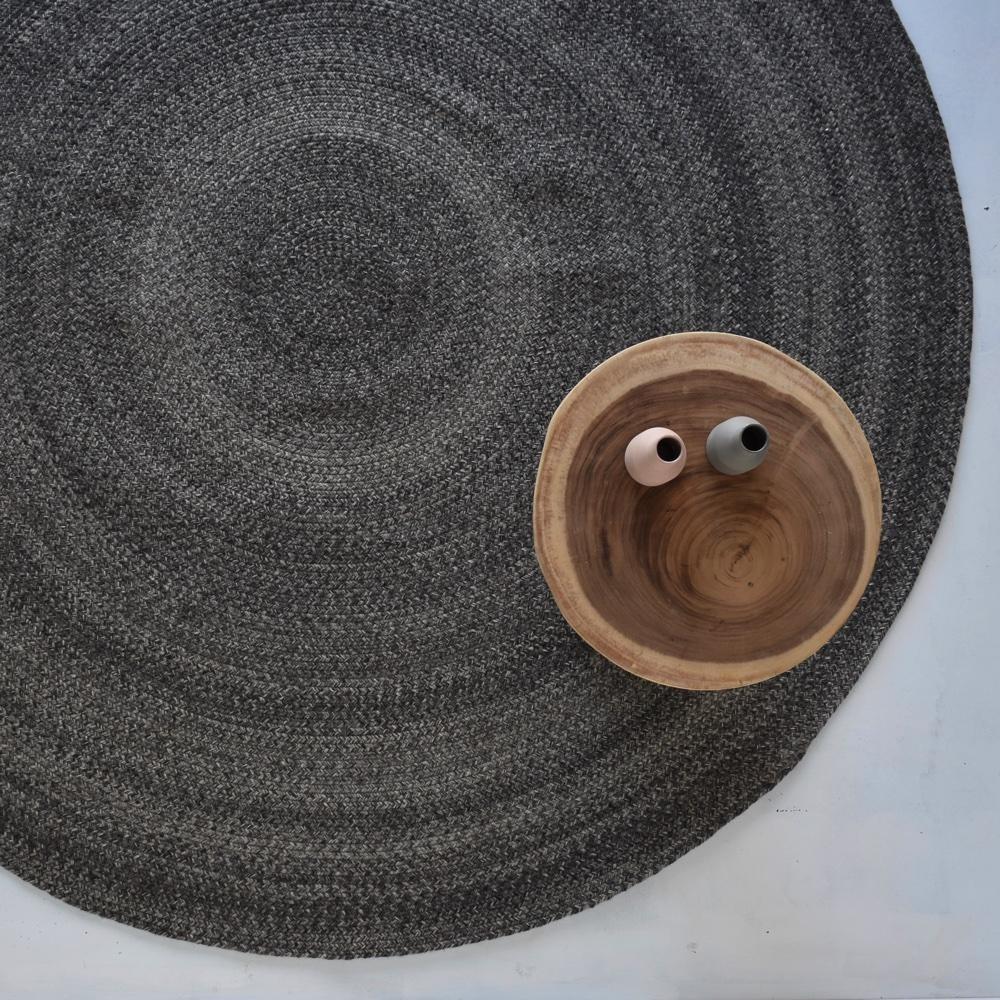 Braided Round Midnight Area Rug、mySite、gigharbornorthrealestate