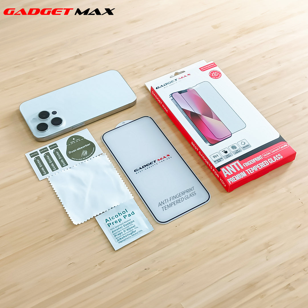 GADGET MAX--ANTIFINGERPRINTS IPNONE 15 PRO 6.1 2.5D ANTI-GLARE TEMPERED GLASS(NPL-9/2023)、mySite、fannypackpong