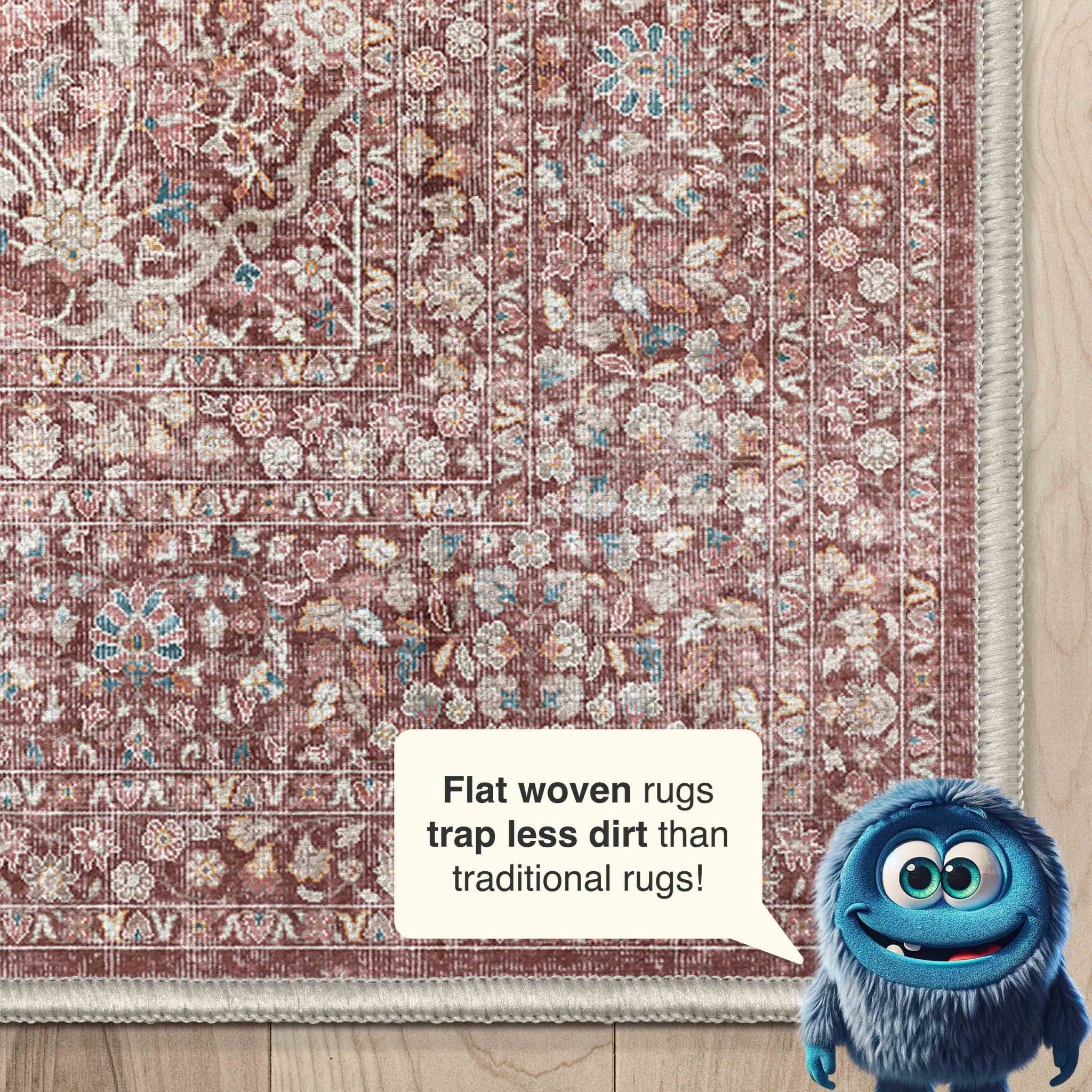 Isolde Vintage Persian Oriental Flat-Weave Rug、mySite、gigharbornorthrealestate