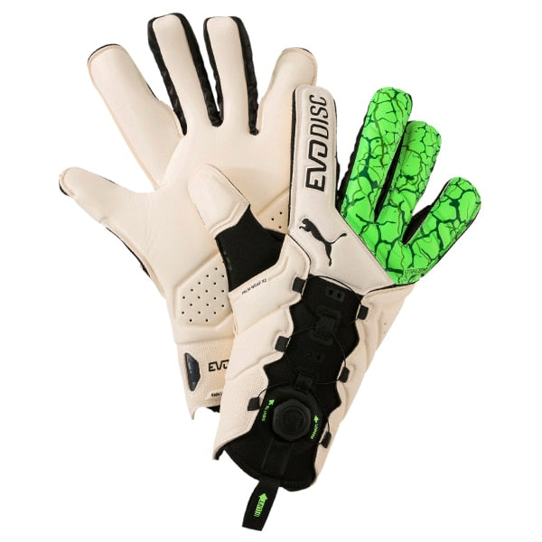 PUMA Men's EvoDisc Goalkeeper Gloves Green Gecko/White、mySite、bottomscart