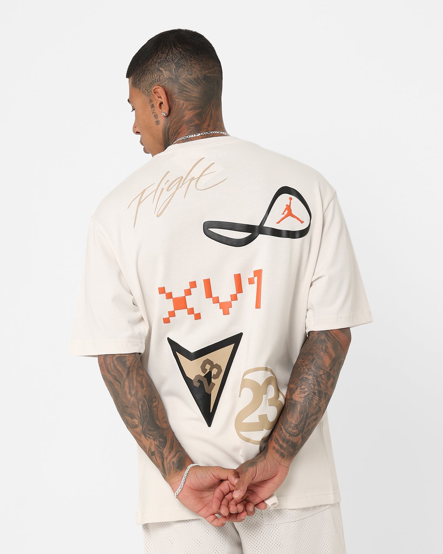 Jordan Flight Heritage 85 Graphic T-Shirt Phantom/Desert/Black、mySite、zt4zffjzw