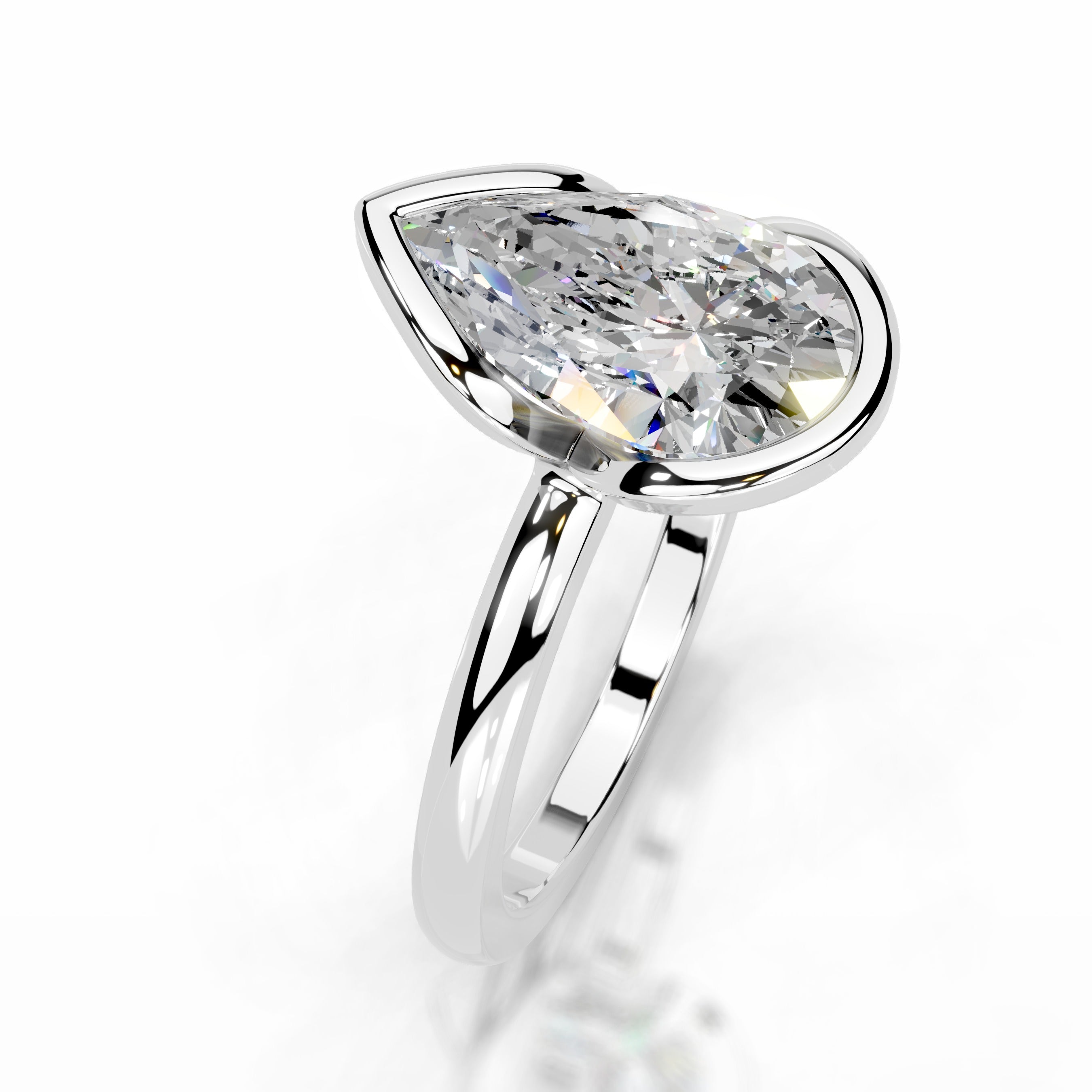 Thor Moissanite & Diamond Ring - 18K White Gold、mySite、hinf8tx79