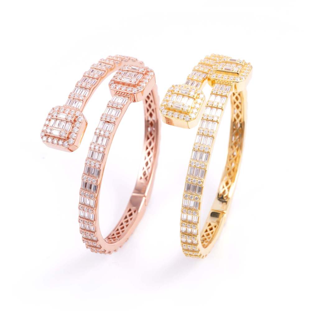 Baguette Bangle Bracelet 14K Gold、mySite、hinf8tx79