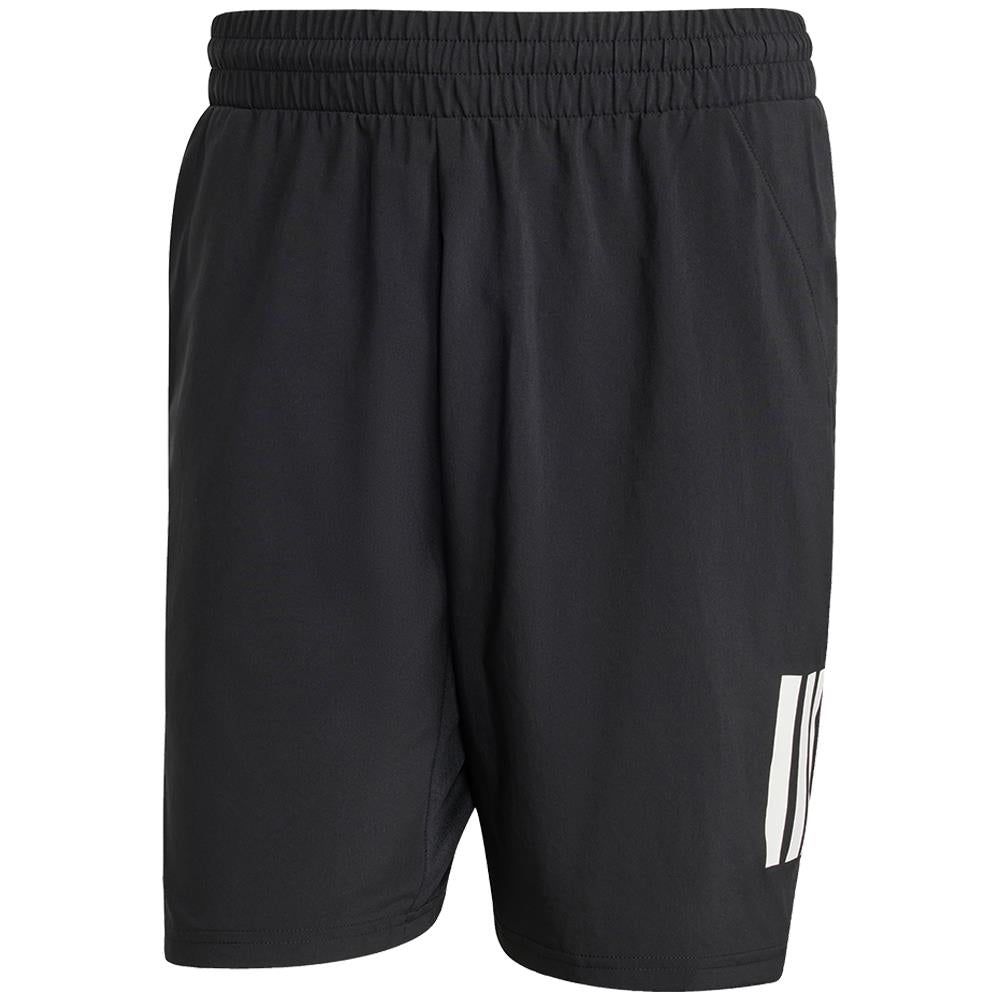adidas Men's Club 3 Stripe 9 Short - Black