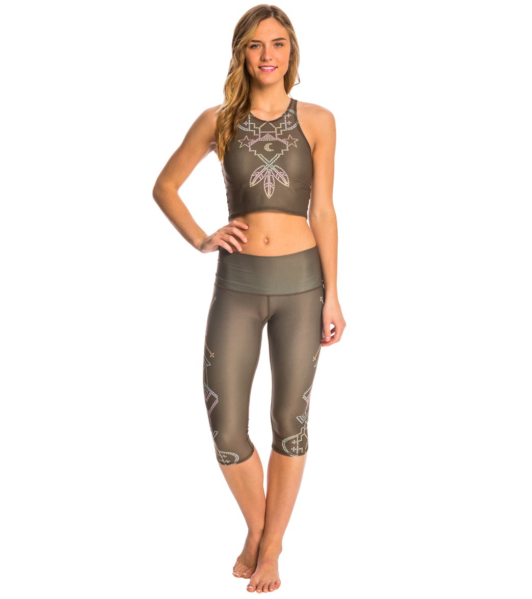 Teeki Seven Crowns Goddess Yoga Capris、mySite、noshort