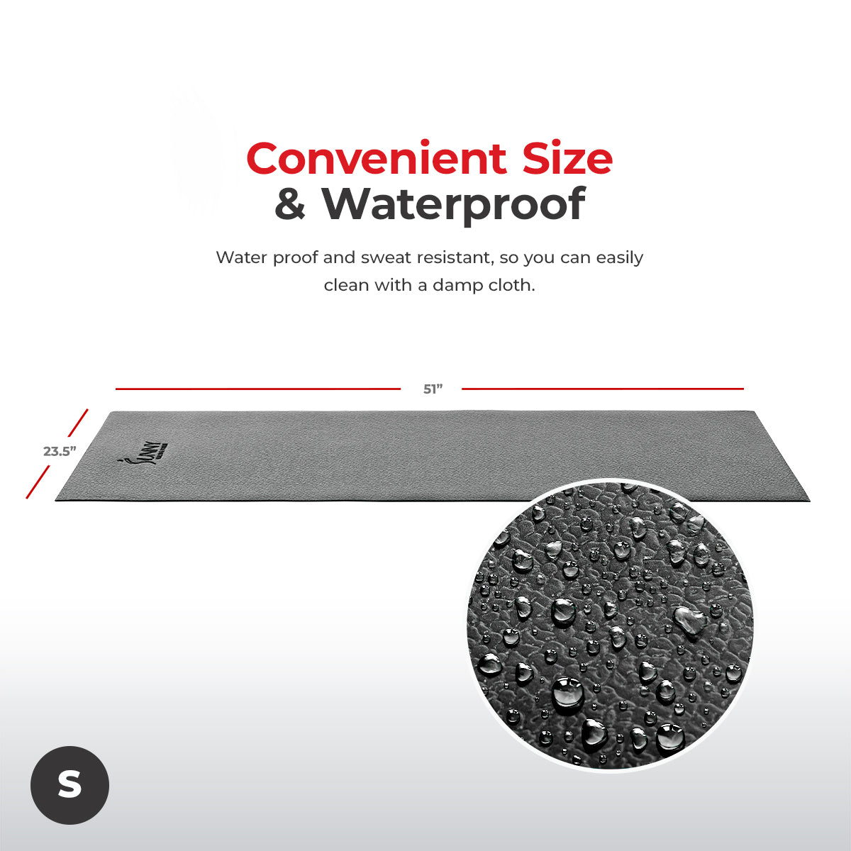  Home Gym Floor Protector Mat for Fitness & Exercise Equipment - Small、mySite、ghnorth