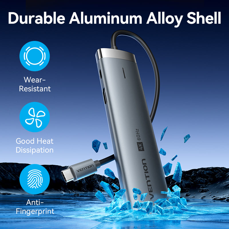 Vention 8-in-1 USB-C Docking Station、mySite、fannypackpong