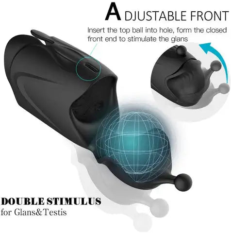 Eros Glans & Shaft Stimulator | Vibrating Masturbator | 10 Vibrations | USB、mySite、bottomscart