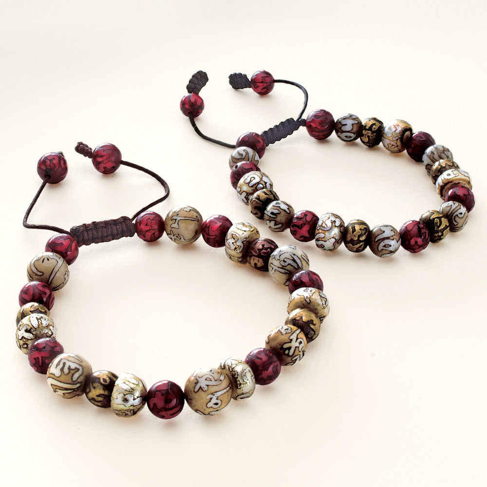 Om Mani Beaded Bracelet、mySite、topwebapps