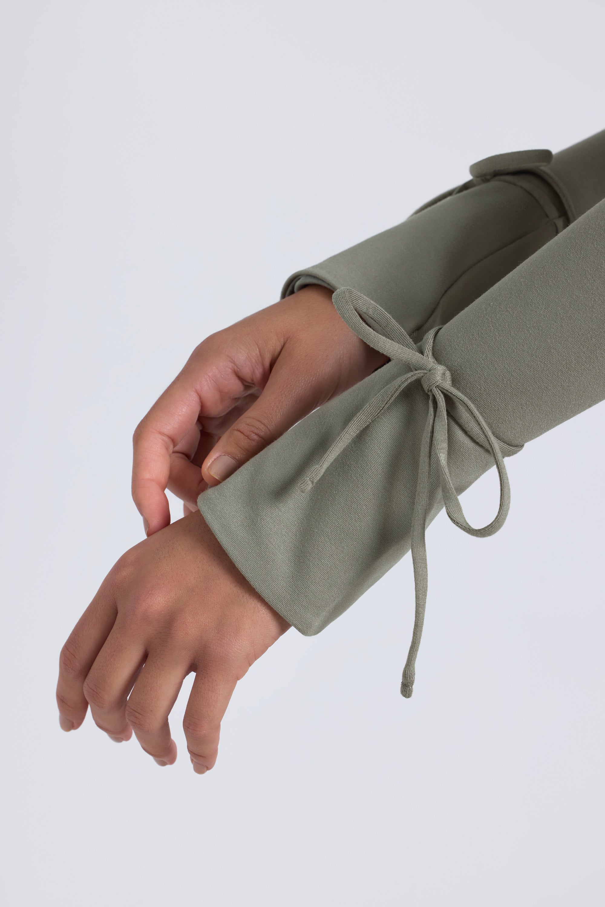 Modal Square-Neck Midaxi Dress in Sage Green、mySite、solidvoid