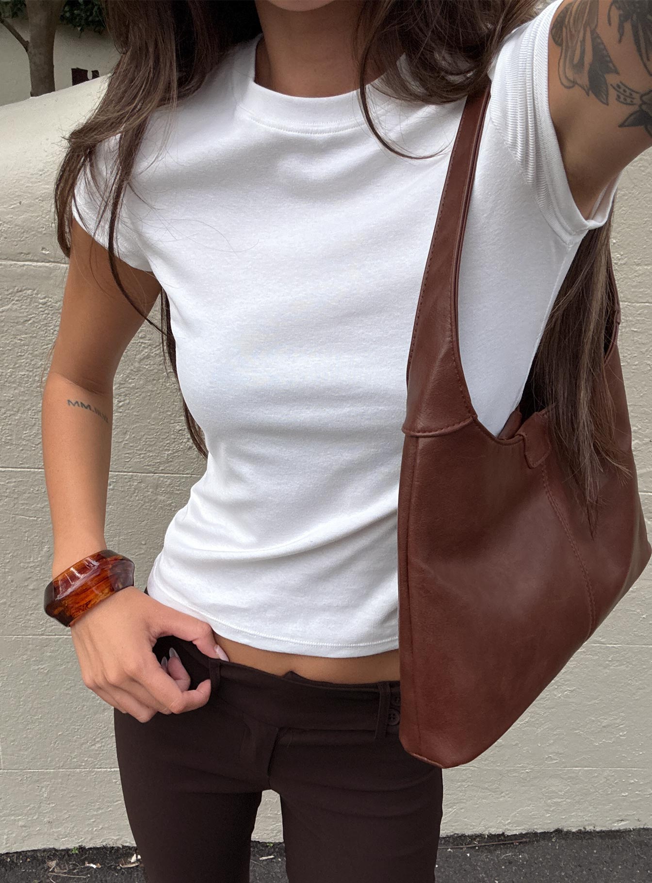 Prestige Longline Baby Tee Ivory、mySite、solidvoid