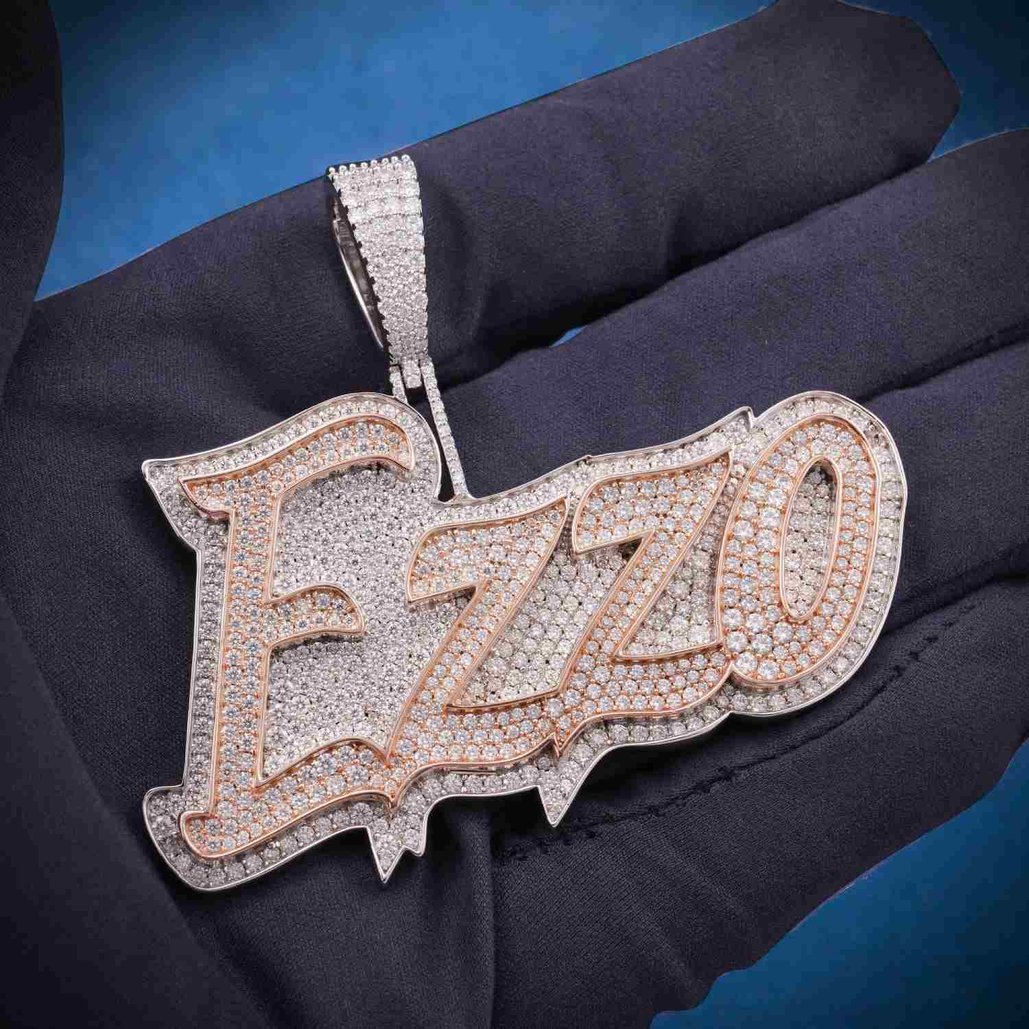 EZZO Custom Moissanite Pendant 14K Gold、mySite、hinf8tx79