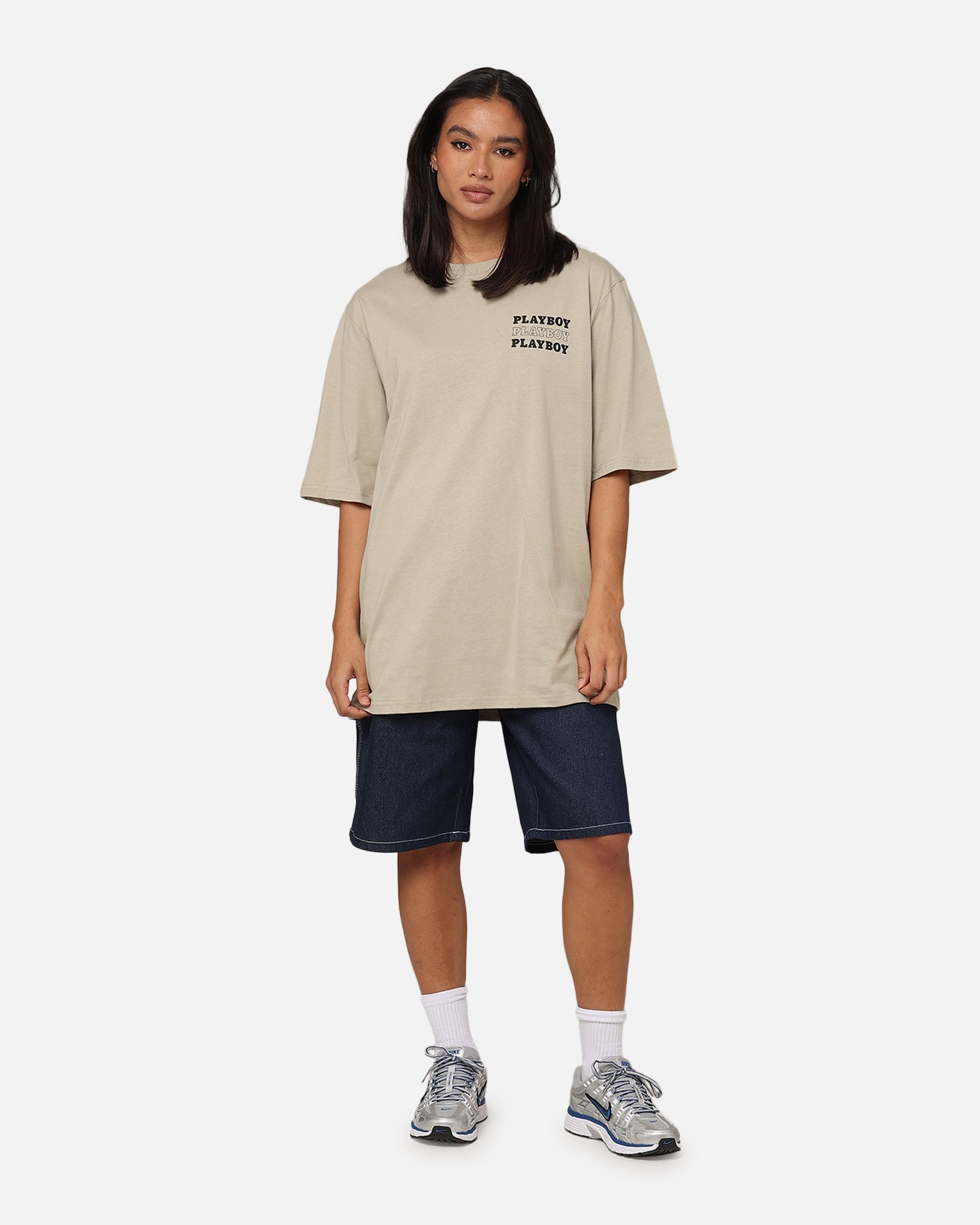 Playboy Bunny Stack T-Shirt Grey、mySite、zt4zffjzw