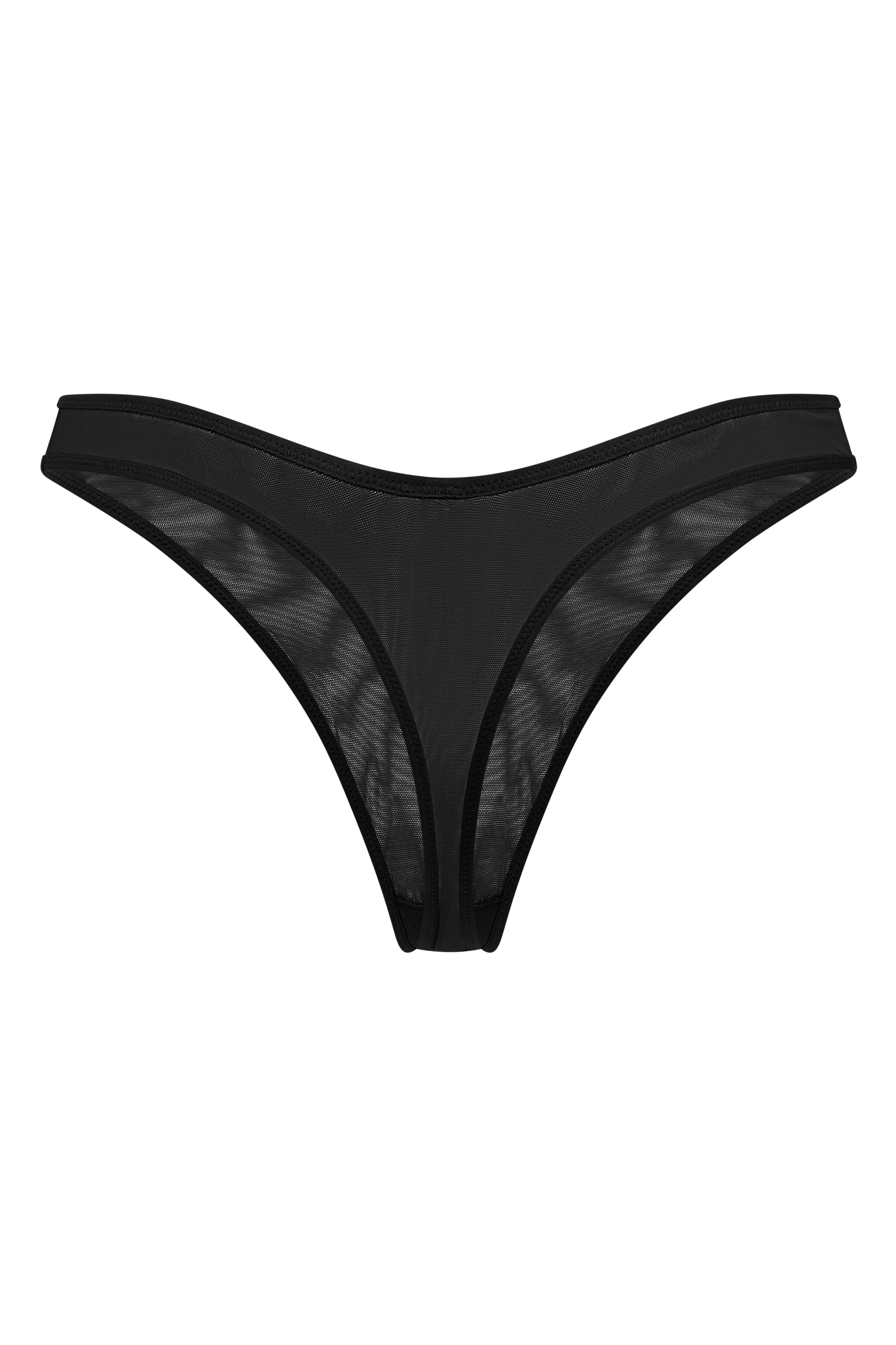 Soft Mesh Thong in Black、mySite、solidvoid