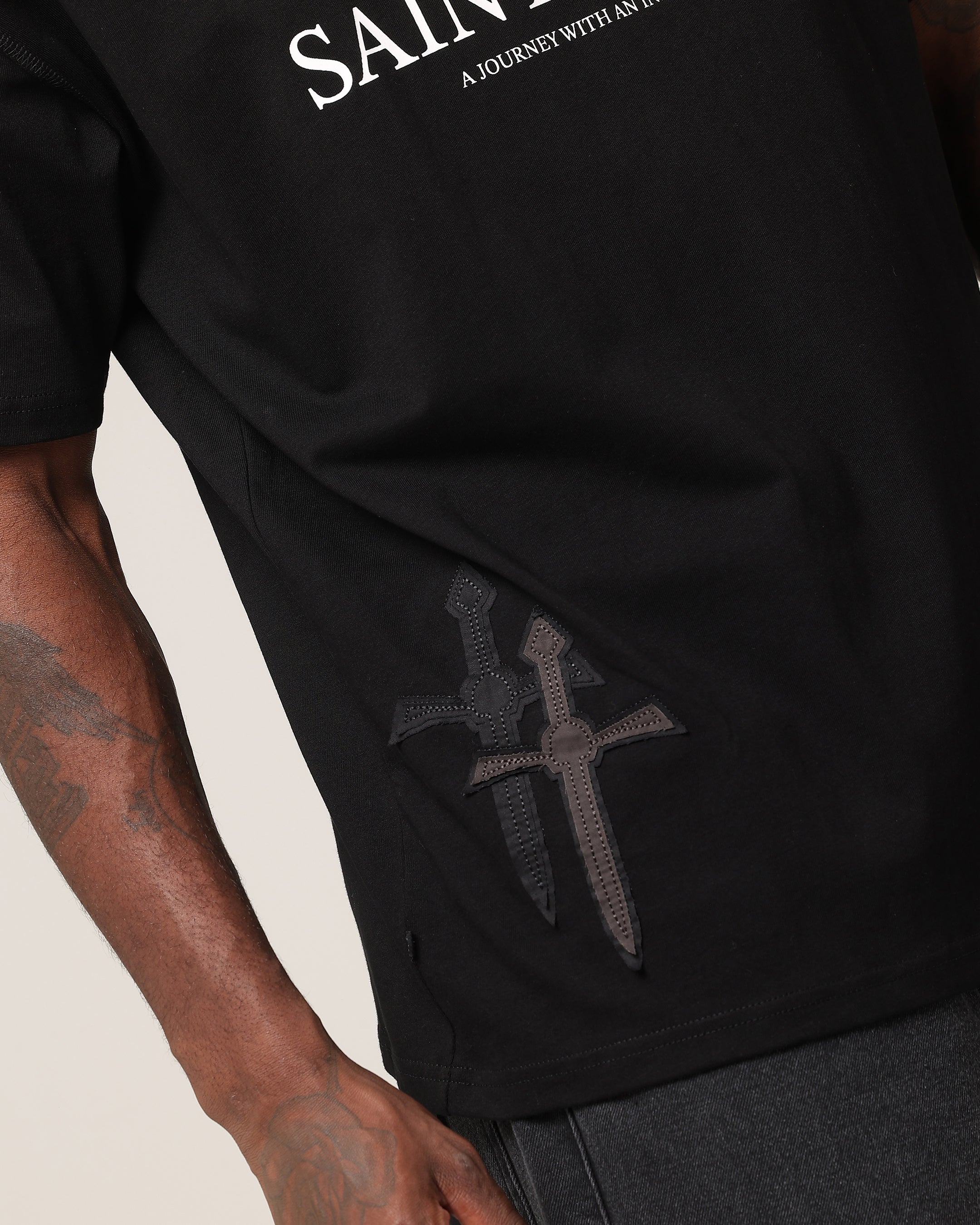 Saint Morta Crossfire Boxy T-Shirt Black、mySite、zt4zffjzw