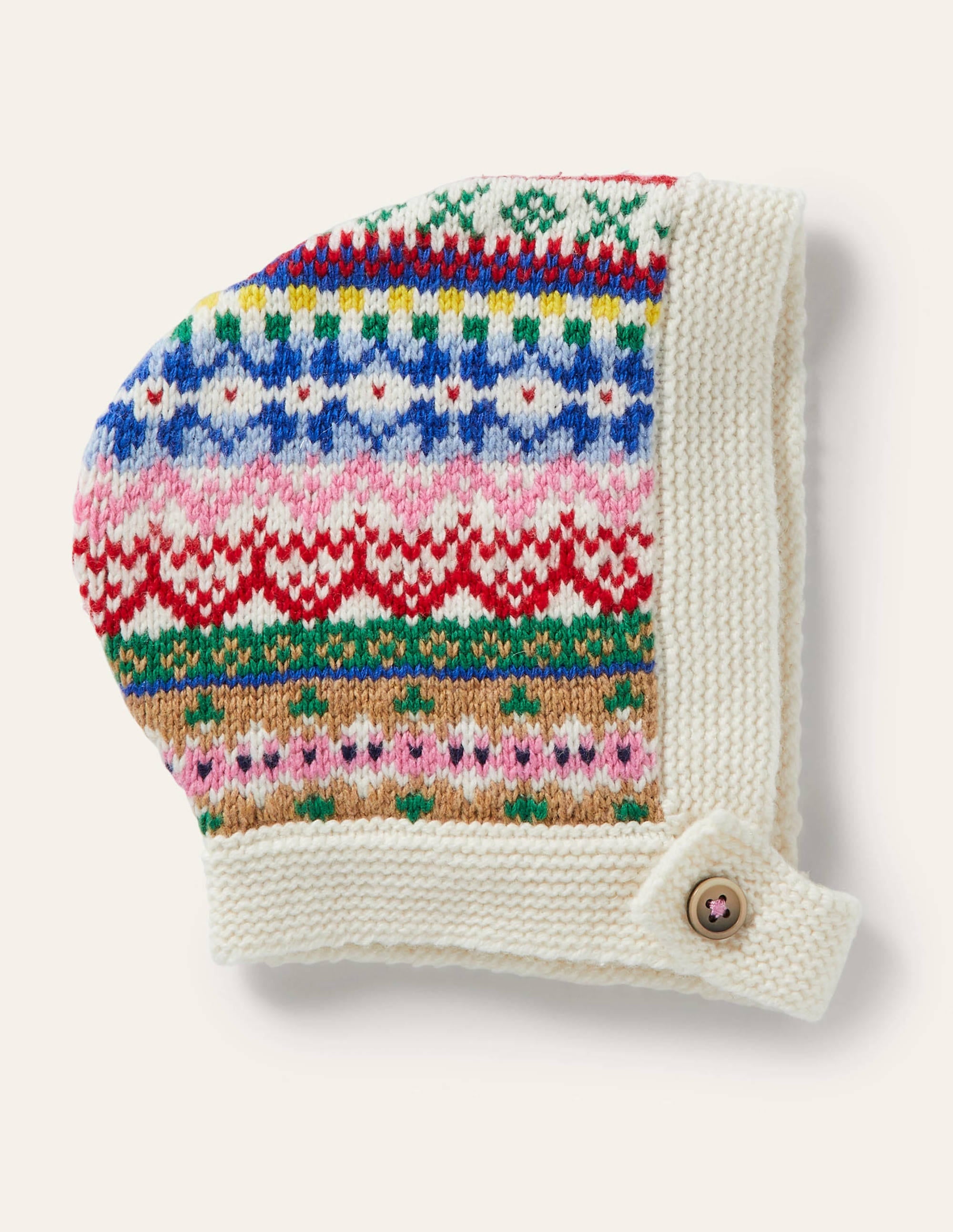  Fair Isle Knitted Bonnet-Multi、mySite、ashleygrahame