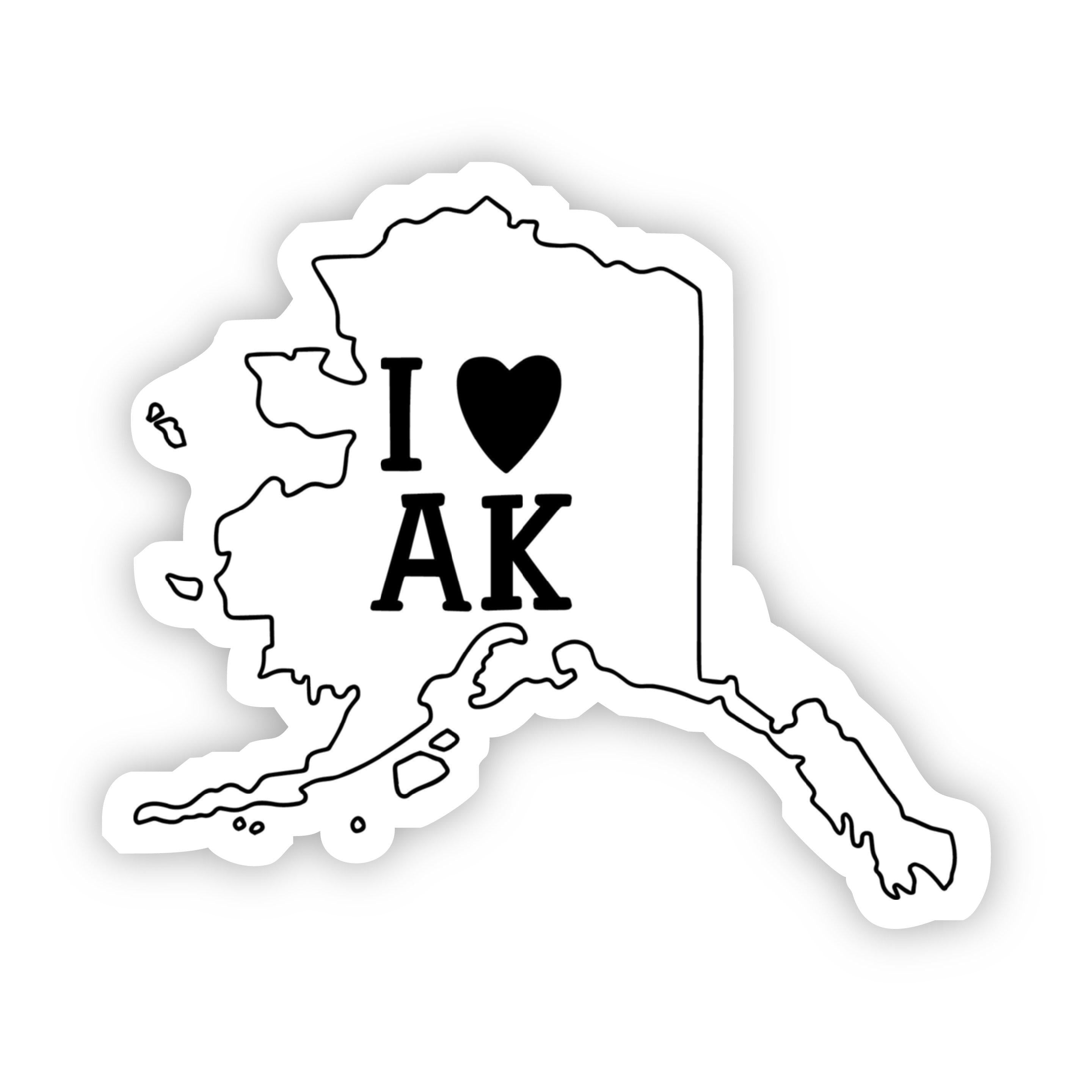  I Love Alaska Sticker、mySite、elrpsem3k
