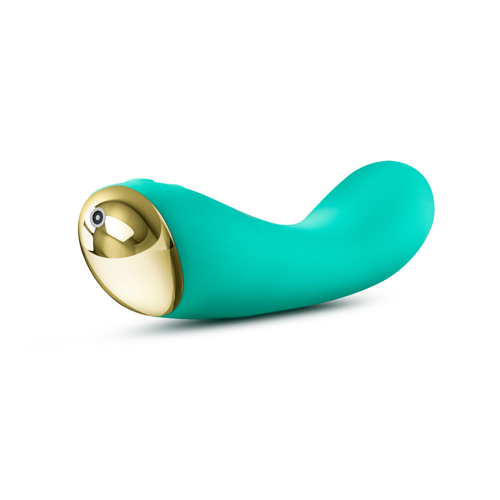 Aria By Blush® | Luscious AF: Enhanced G-Spot Stimulation Teal Silicone Vibrator with Powerful RumboTech™ Technology、mySite、bottomscart