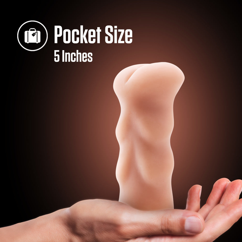 Enlust By Blush® | Cassie AI Male Masturbator Tight & Ribbed Canal - Made With X5® Plus Ultra Soft, Realistic Anal Feel Open Ended To Fit All Sizes - Beige、mySite、bottomscart