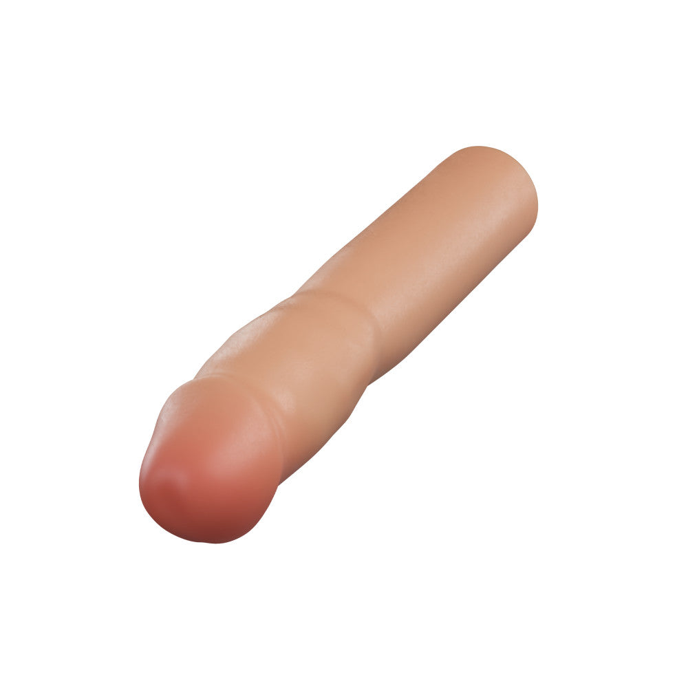 Performance Plus By Blush® | Resilience 7 Inch Realistic Penis Extender Sleeve - Dual Density - Liquid Silicone - Beige、mySite、bottomscart