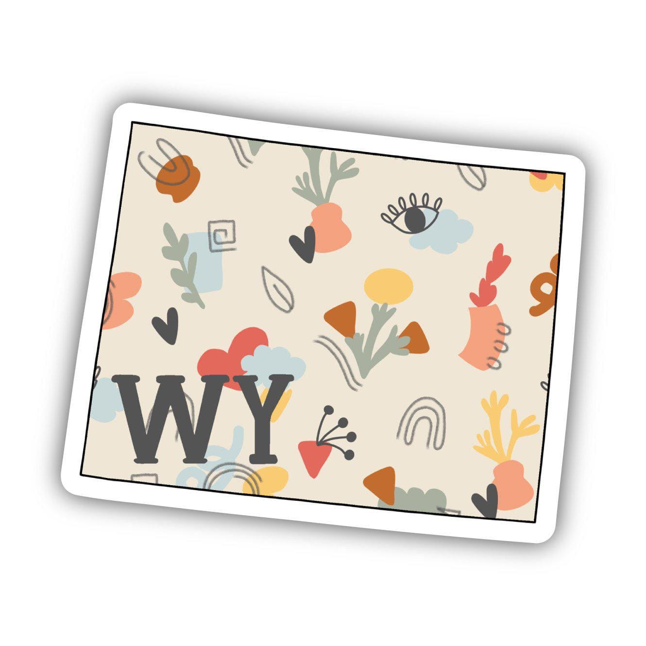  Wyoming Abstract Pattern Sticker、mySite、elrpsem3k