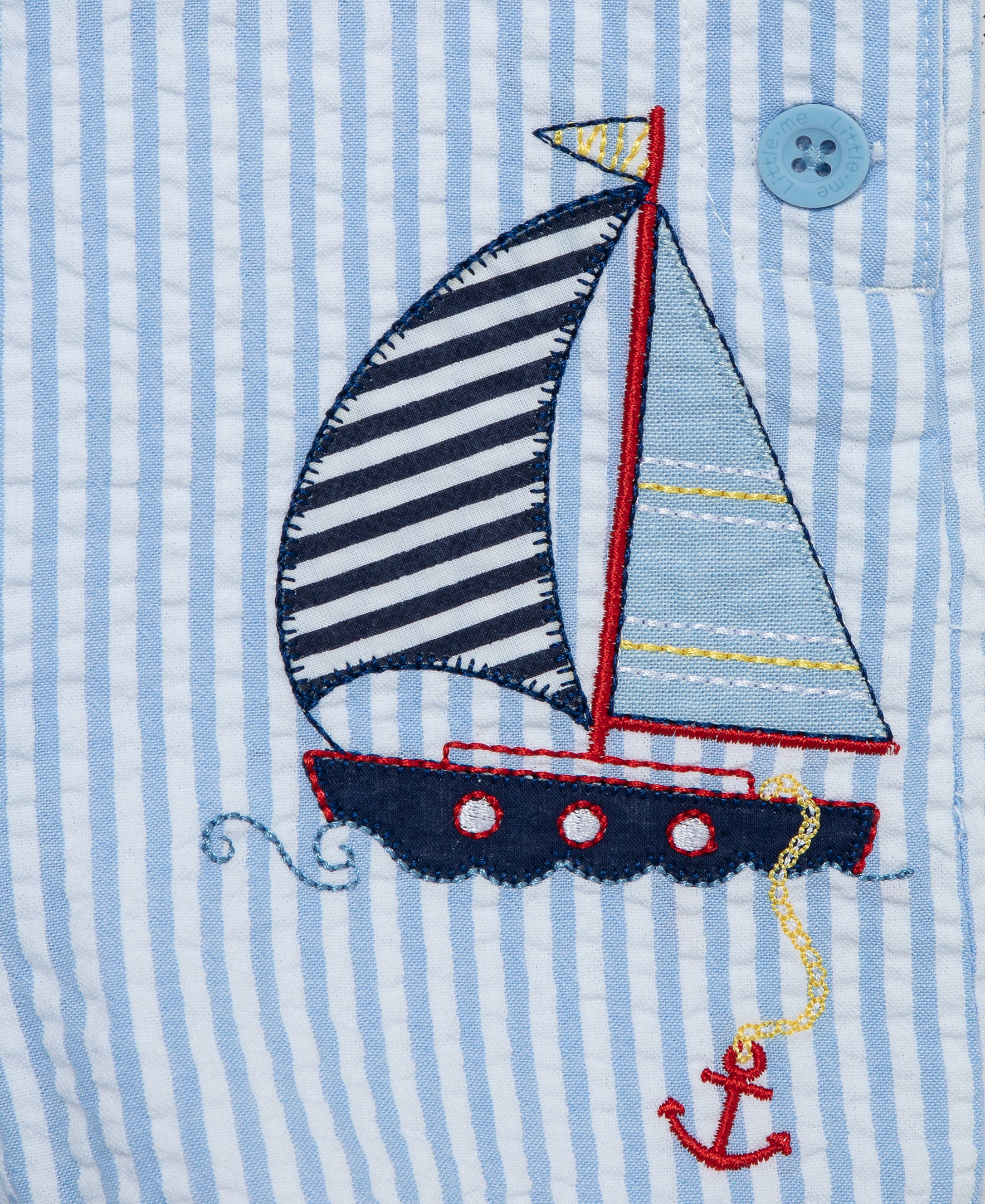  Sailboat Woven Shortall Set (12M-24M)、mySite、layawaytickets