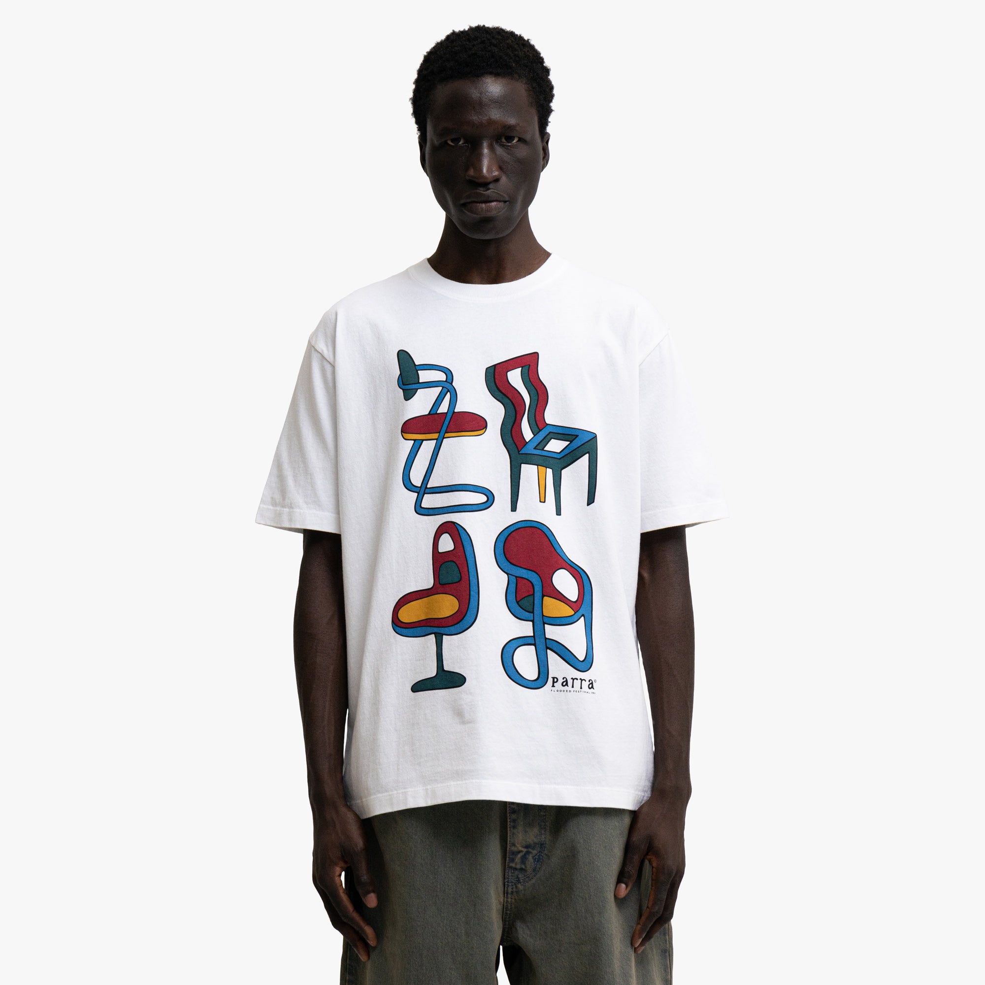  by Parra Unreasonable T-Shirt White、mySite、merchandisen