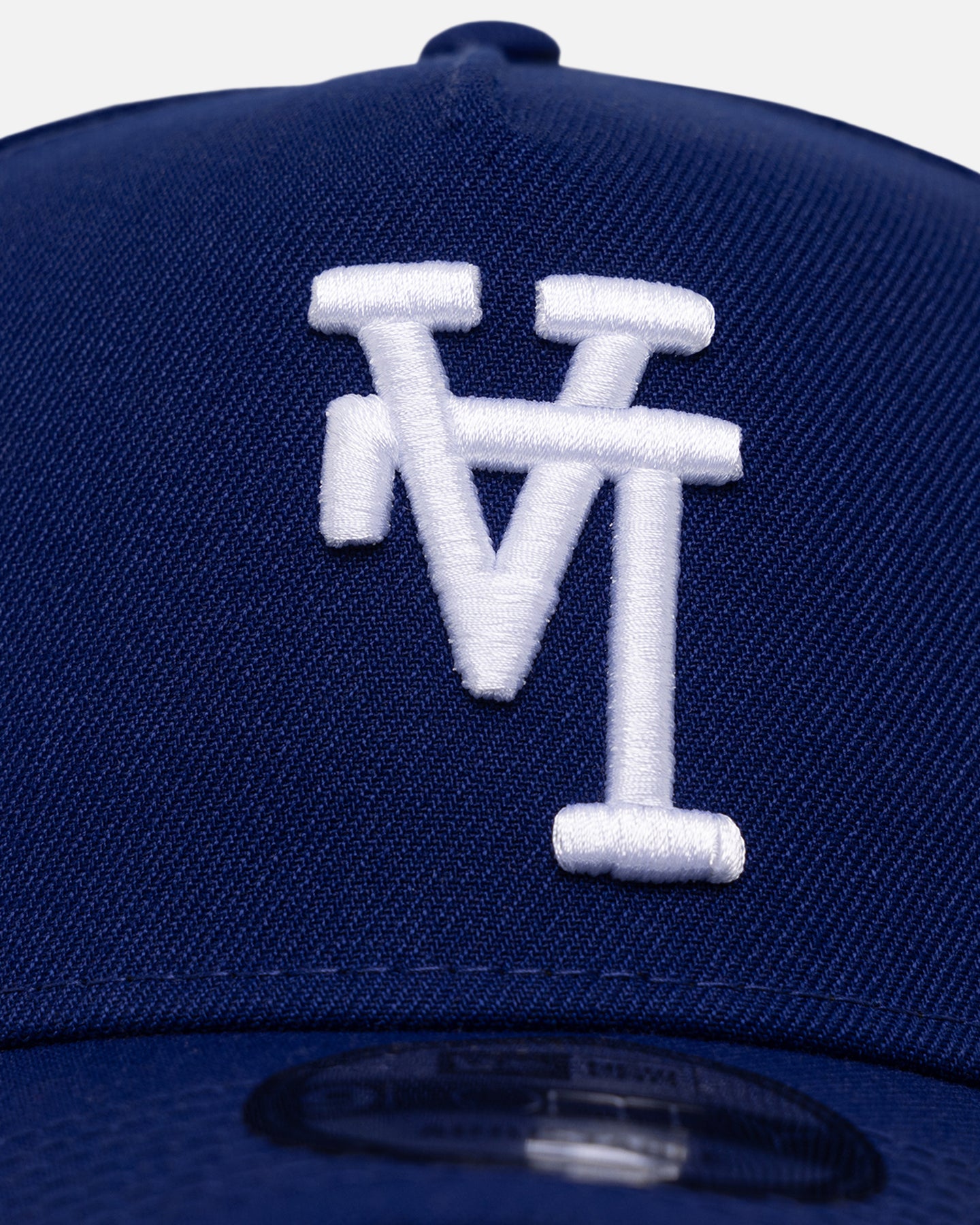 New Era Los Angeles Dodgers 'Upside Down LA Logo' 9FORTY A-Frame Snapback Dark Royal、mySite、zt4zffjzw