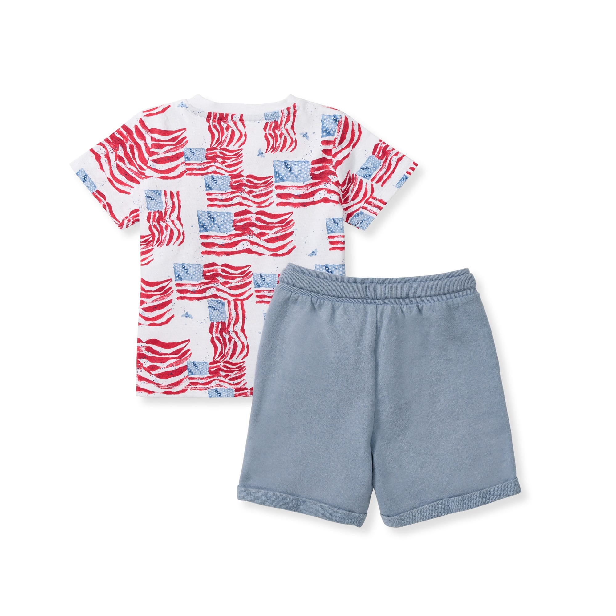 Majestic Flags Organic Cotton Boy Top & Shorts Set、mySite、g9winljtr