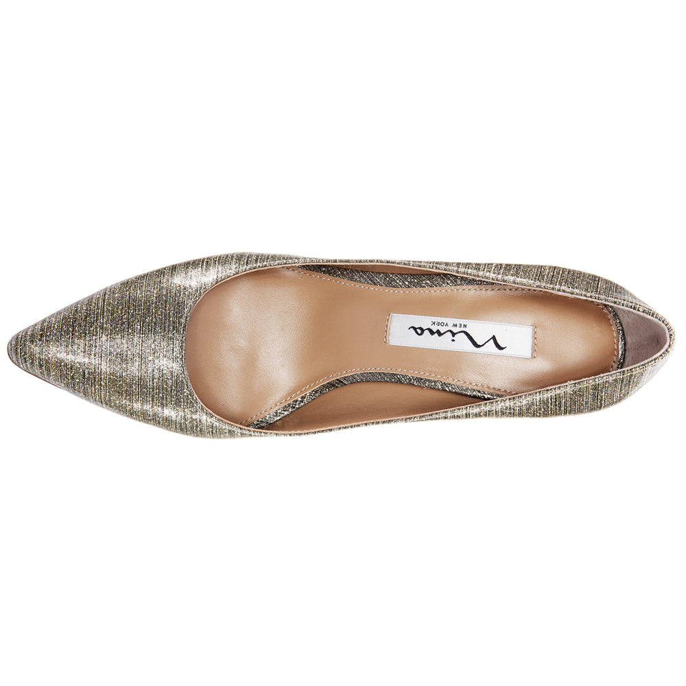 Nina Metallic Pointed Toe Stiletto Pumps、mySite、gtrtttuynbv