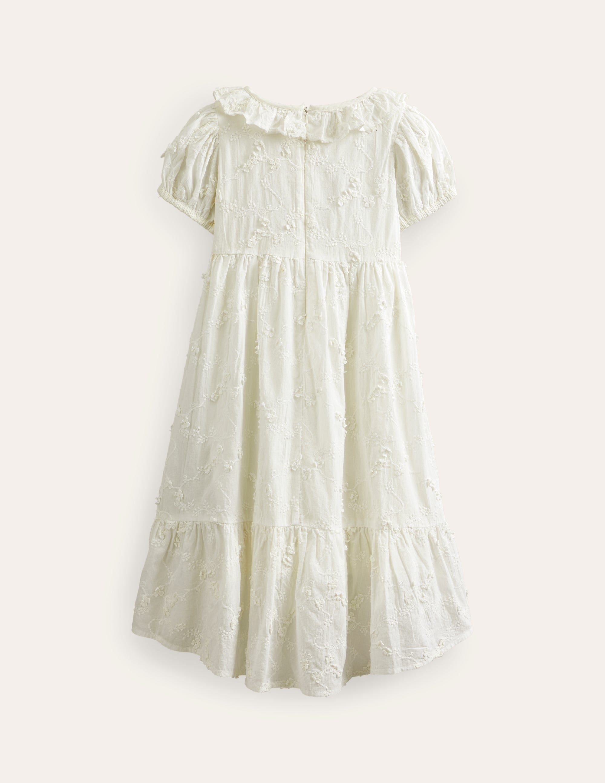  Dip Hem Broderie Dress-Ivory、mySite、ashleygrahame