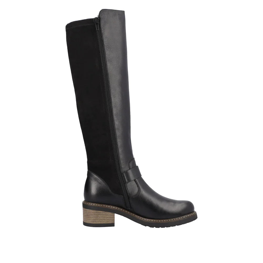  Remonte by Rieker Women's Aida Tall Boot - Black、mySite、preschool7hills