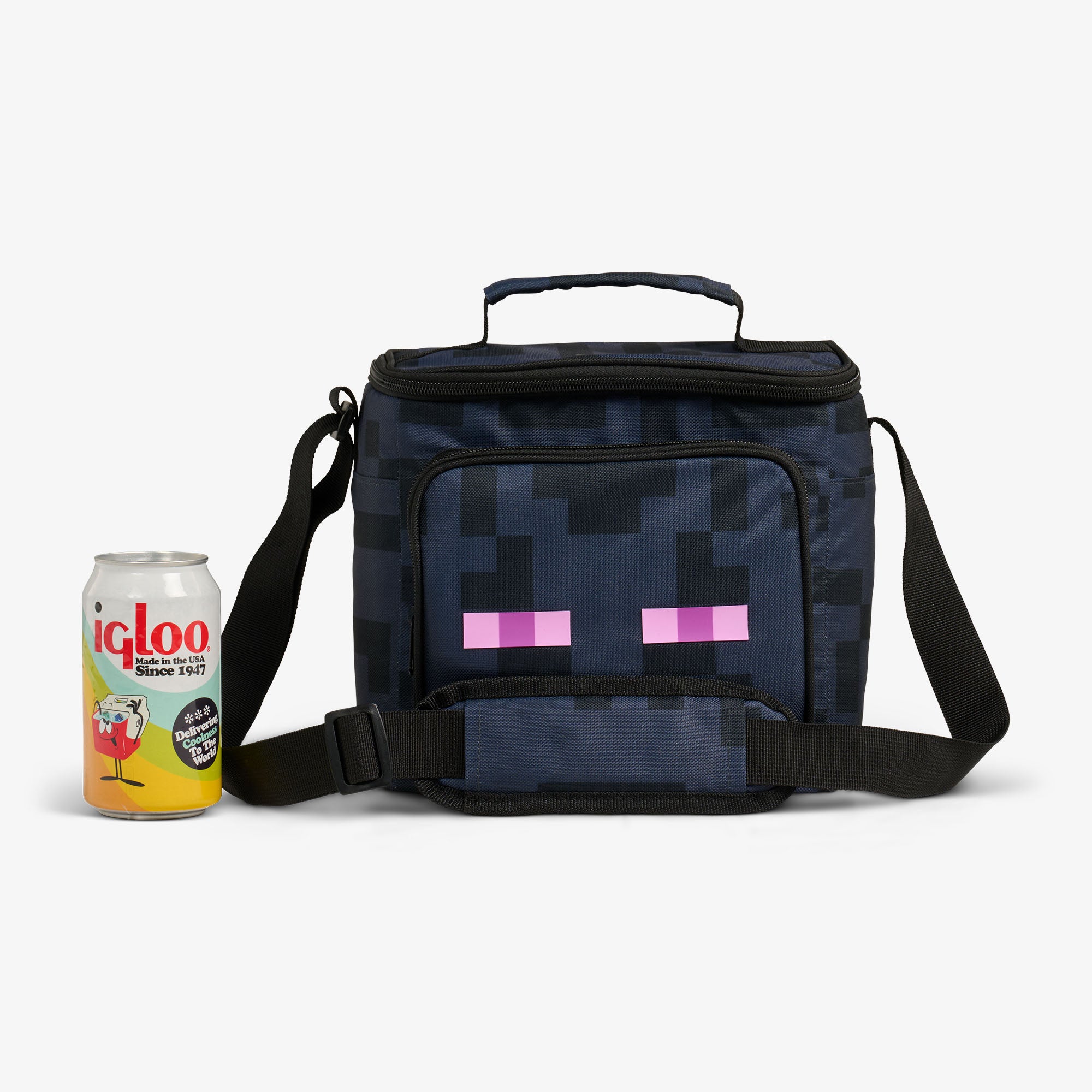 Minecraft Enderman Square Lunch Cooler Bag、mySite、noshort